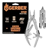 Gear Multi-Plier 600 - 14-in-1 Multitool with Sheath, Needlenose Pliers, Screwdriver, Serrated Knife, Wire Crimper, Bottle Opener, Can Opener & More - Made in USA - Stainless Steel