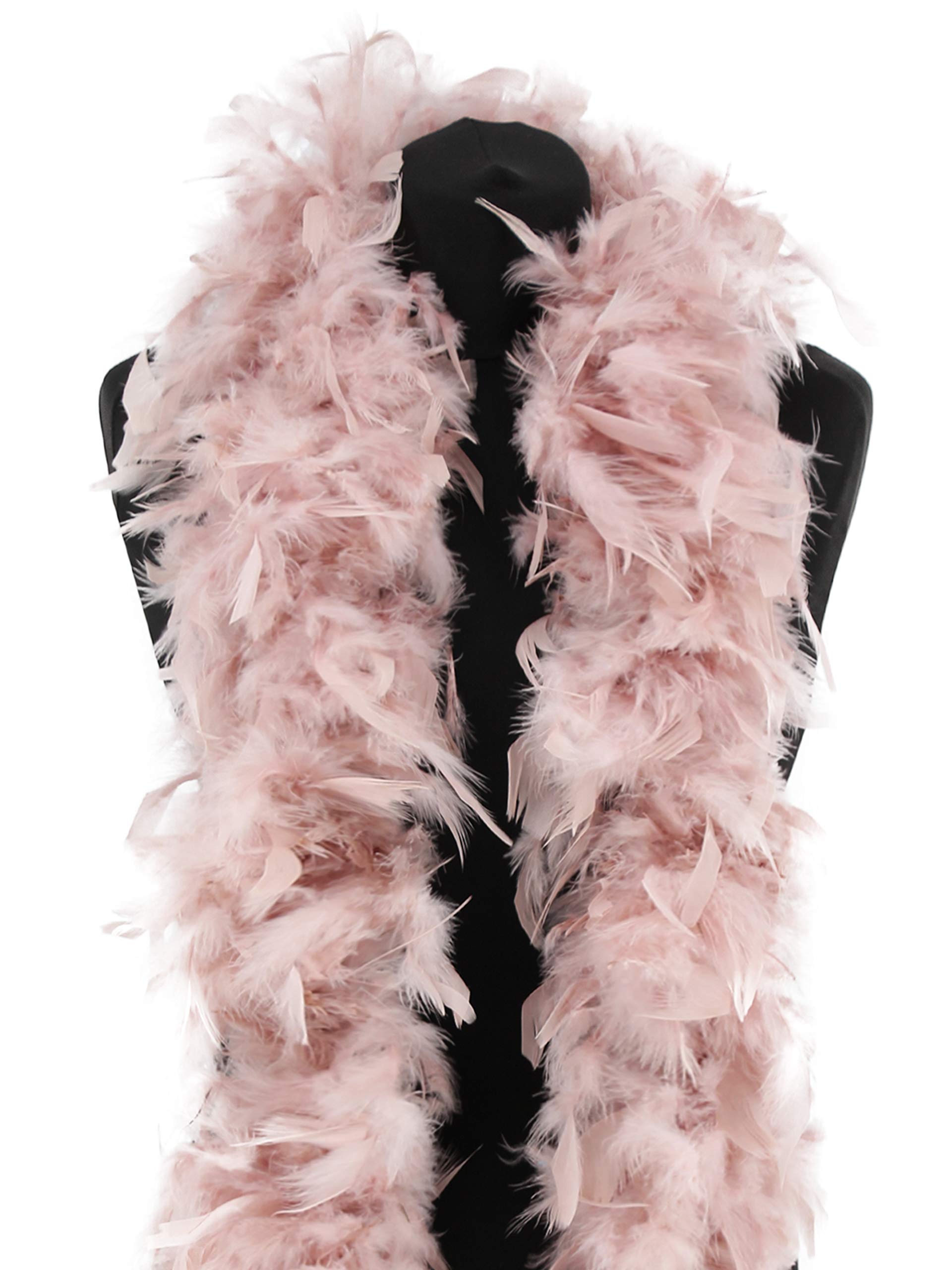 Deluxe Dust Storm Pink Feather Boa 100g and 180cm
