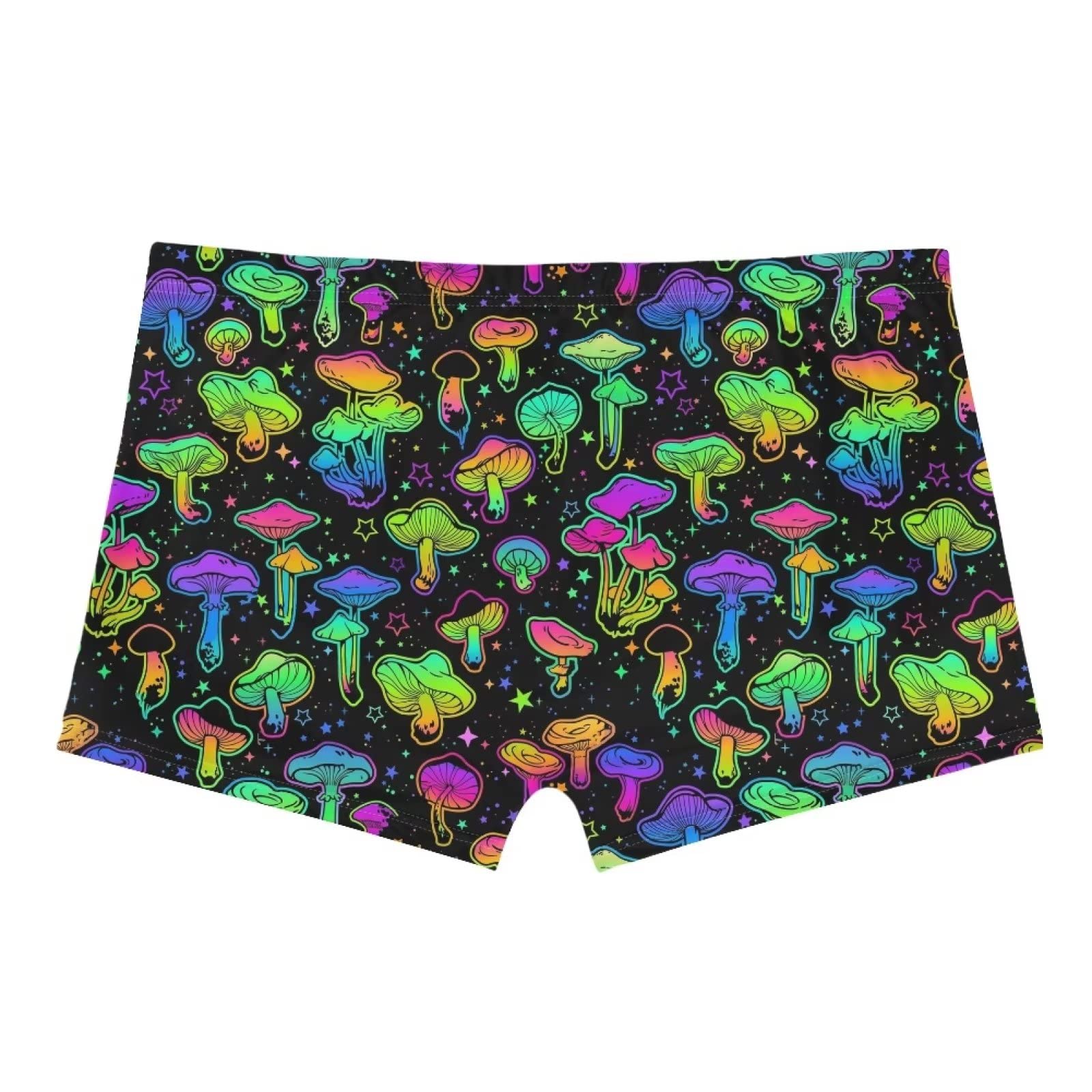 YEXIATODO High Waisted Hot Pants Sexy Shorts for Women Skiny-Friendly - Colorful Mushroom - XX-Large
