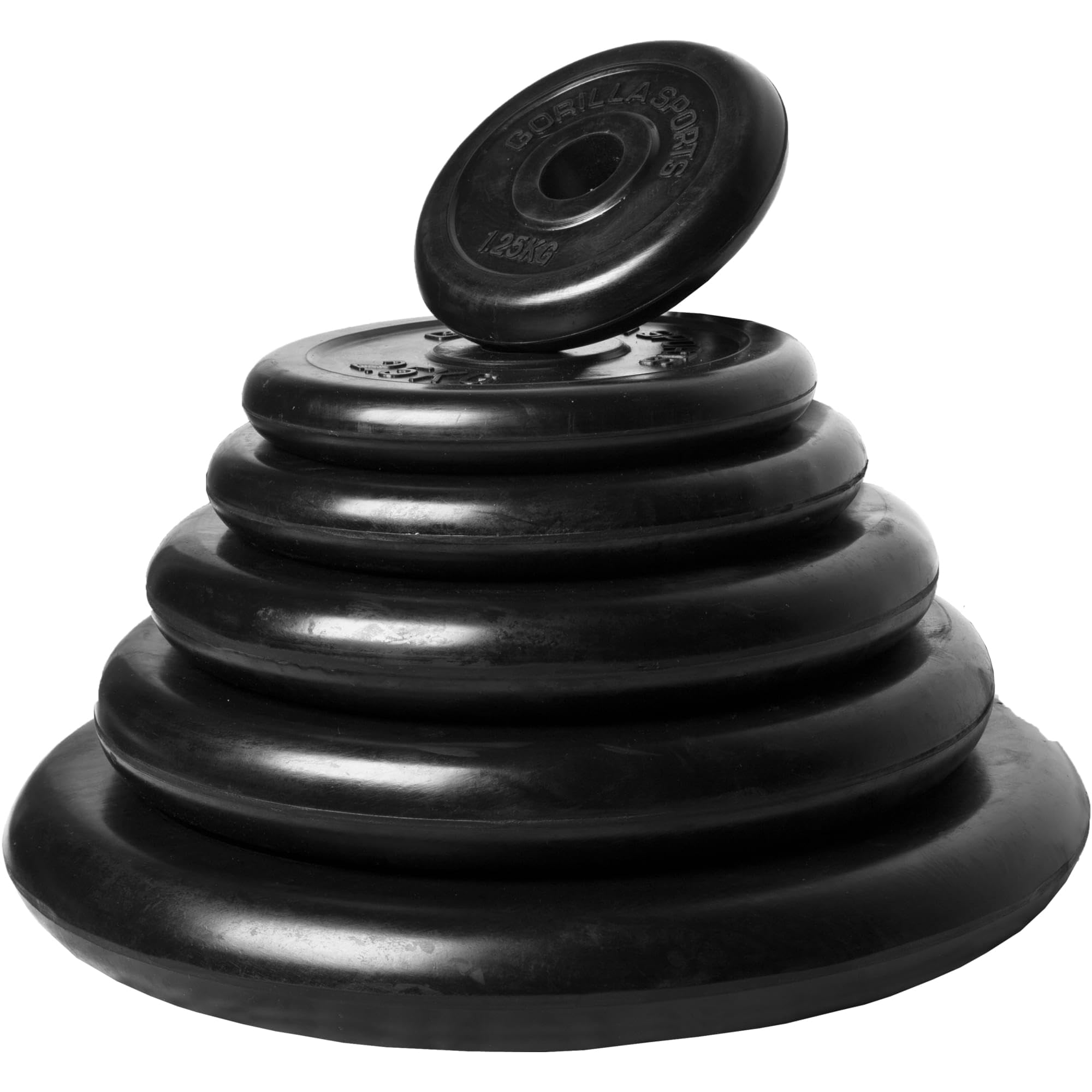 GORILLA SPORTS® Set di Manubri Corti - 20kg / 30kg, Coppia, 30mm, 2 Barre, Dischi di Peso in Ghisa, Rivestiti in Gomma, Antiscivolo - Dumbbell, Pesi per Palestra, Sollevamento, Allenamento della Forza