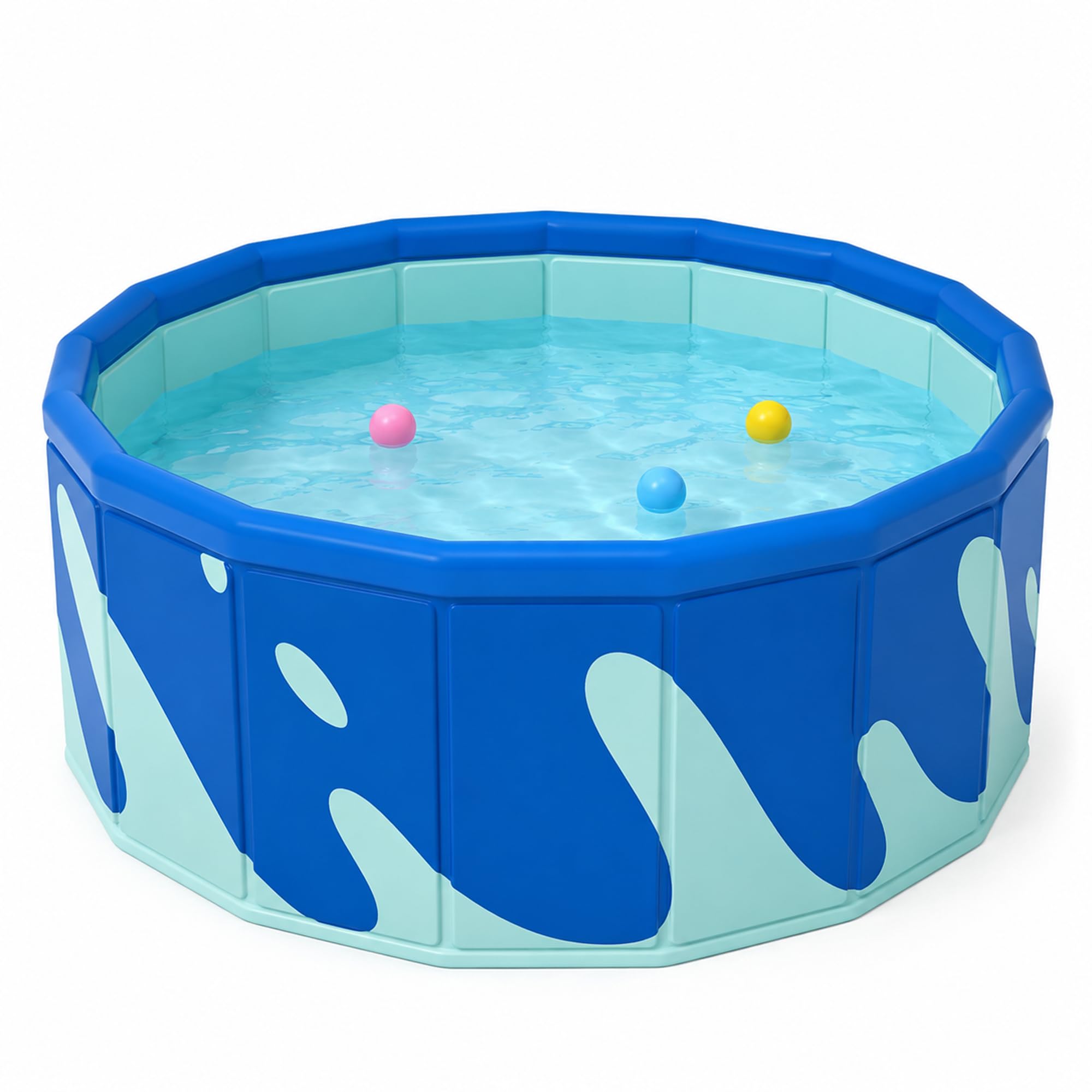 Piscina Infantil Plegable, Piscina Rígida Sin Inflado para Niños