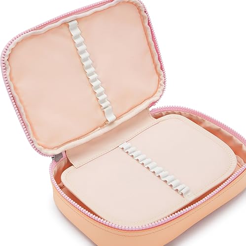 Vista 23 de Kipling - Estuche impreso para 100 bolígrafos para mujer, accesorios de organización, suministros de arte, maquillaje, organizador de viaje Aqua