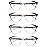 HEEYYOK Women Reading Glasses 4 Pack 2.5 Cateye Readers Glasses Reading Comfort Spring Hinge(4 Pack Color-C4, 2.50, x)