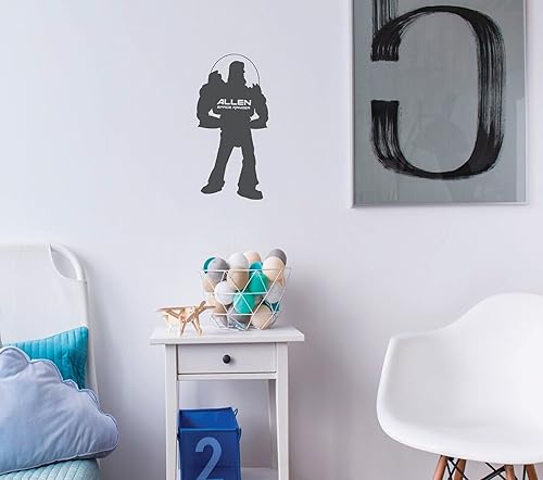 Buzz Lightyear Wall Decor - Personalized Vinyl Sticker Decal - for Boys Bedroom, Home, Playroom Decoration