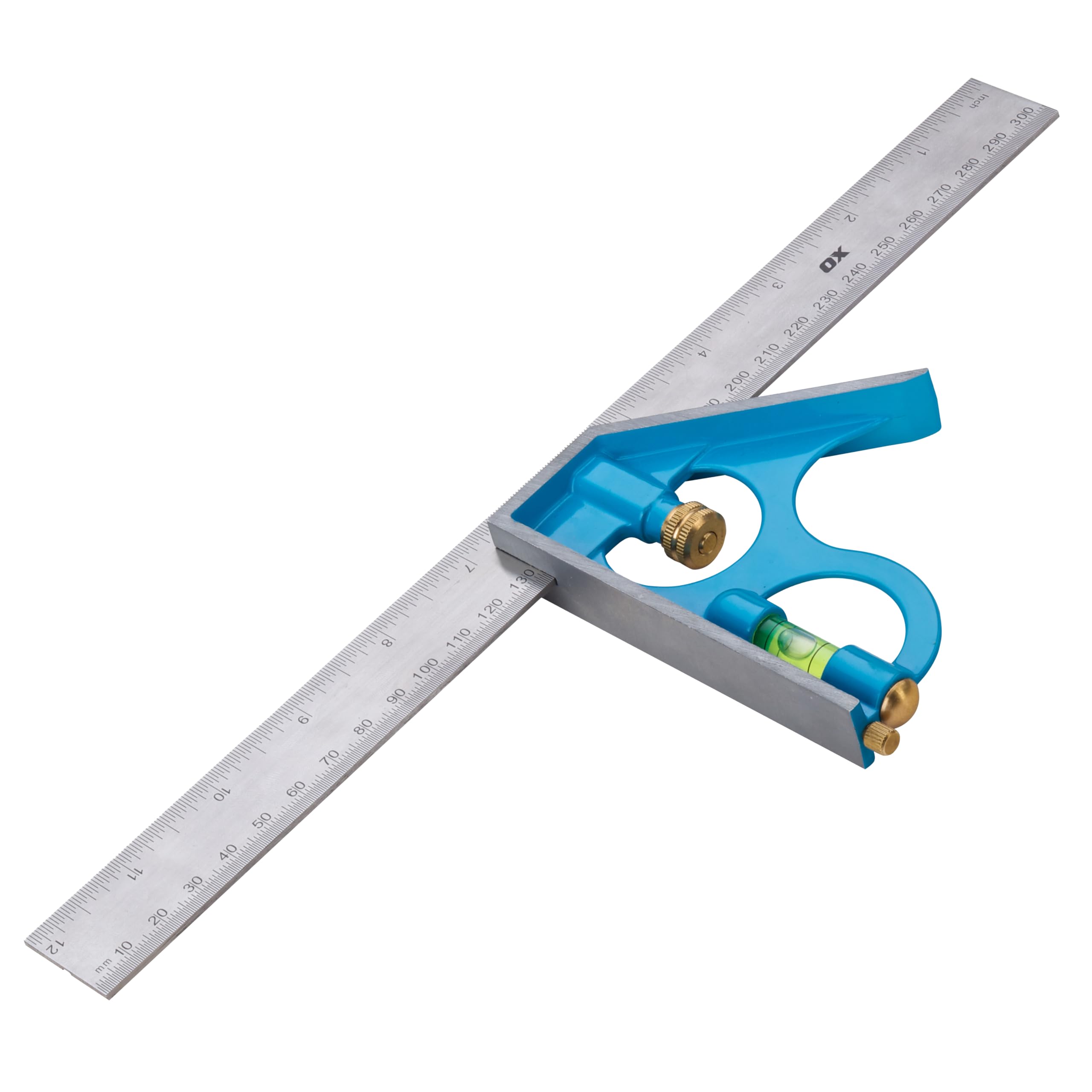 OX Tools Pro Combination Square-300mm / 12"- OX-P025630, Multi-Colour, 300 mm/12-Inch