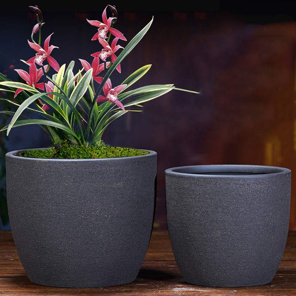 Fioletowy piasek Doniczka Bardzo duża europejska stylowa kamionkowa doniczka do Bonsai Kryty kwiat Doniczkowa ceramiczna doniczka Ceramiczna Prosta chłonna Oddychająca balkon Domowa doniczka na