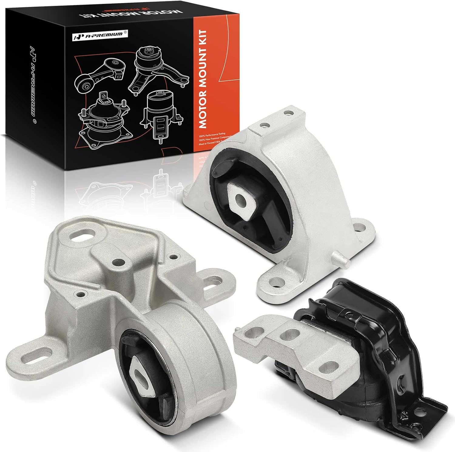 A-Premium 3PCS Engine Motor Mount and Transmission Mount Set Compatible with Dodge Grand Caravan/Caravan 2001-2007 & Chrysler Town & Country 2001-2007, Voyager 2001-2003, Automatic Transmission