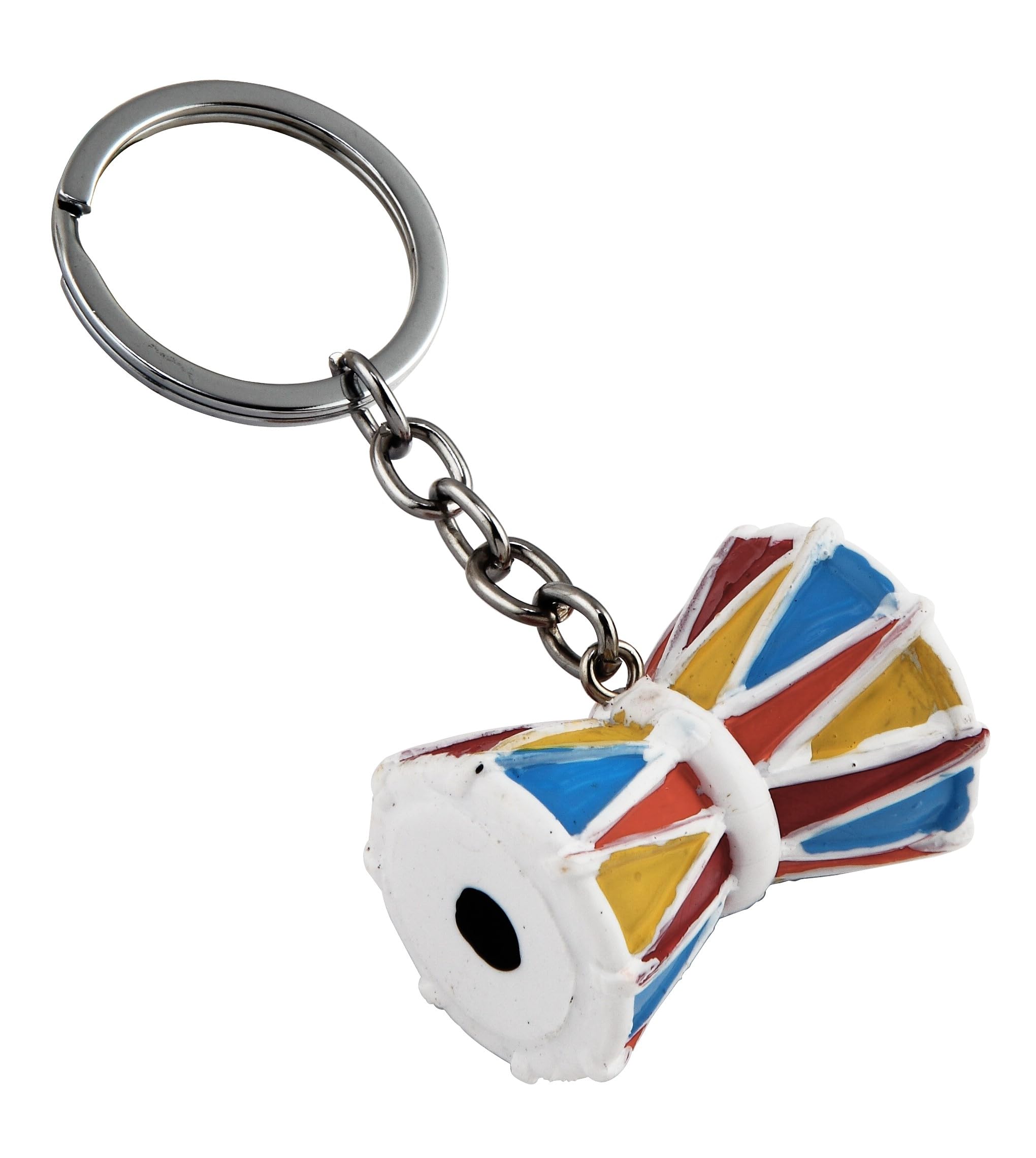 Blessings Multi Color Damru Keychain