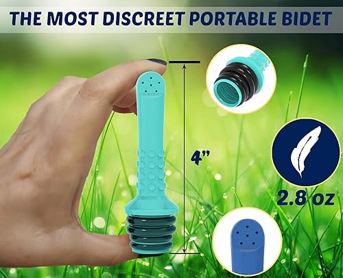 Miniatura 3 de Bidé portátil de viaje de 3 piezas, fácil de usar, compatible con la mayoría de botellas, botella Peri para cuidado posparto, bidé portátil para