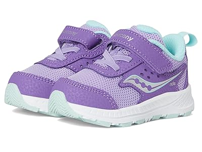 Saucony Kids Ride JR (Toddler) Kids Shoes Purple/Turq : 4.5 Toddler M, Leather