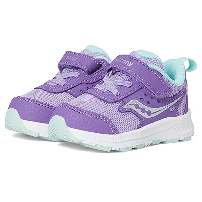 Saucony Kids Ride JR (Toddler) Kids Shoes Purple/Turq