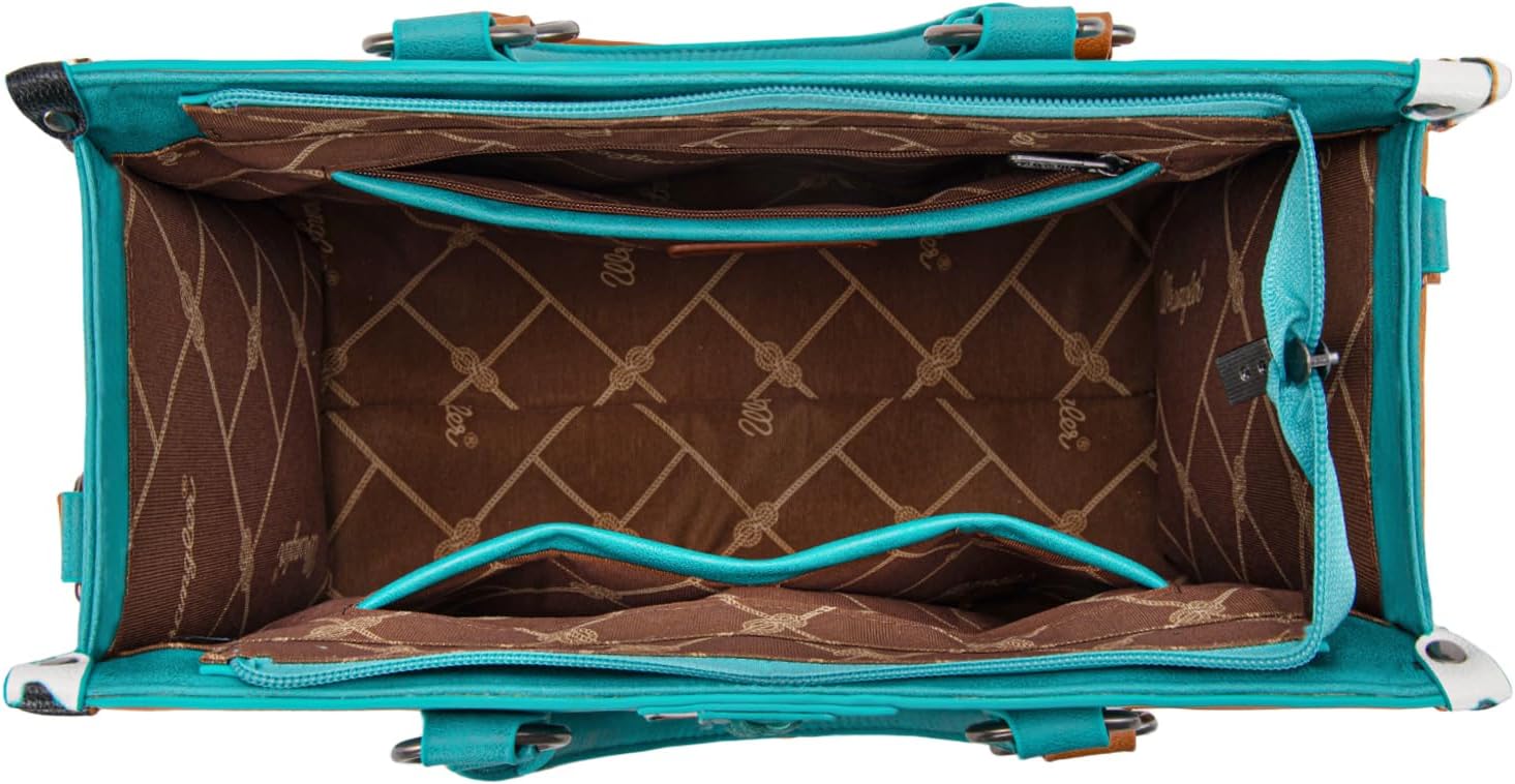 Montana West Wrangler Animal Print Tote Bag for Women Western Purse Boho Top Handle Satchel Handbag - Image 5