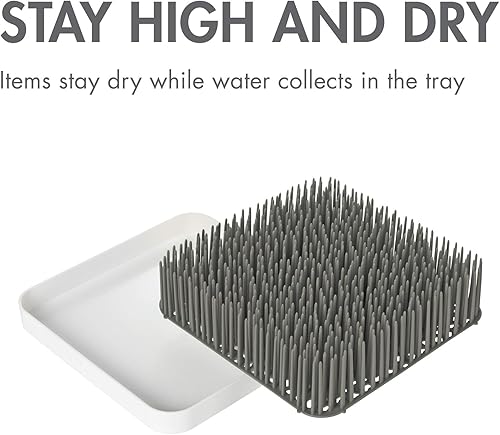 Miniatura 4 de Boon - Bandeja de secado de biberones de bebé con apariencia de césped