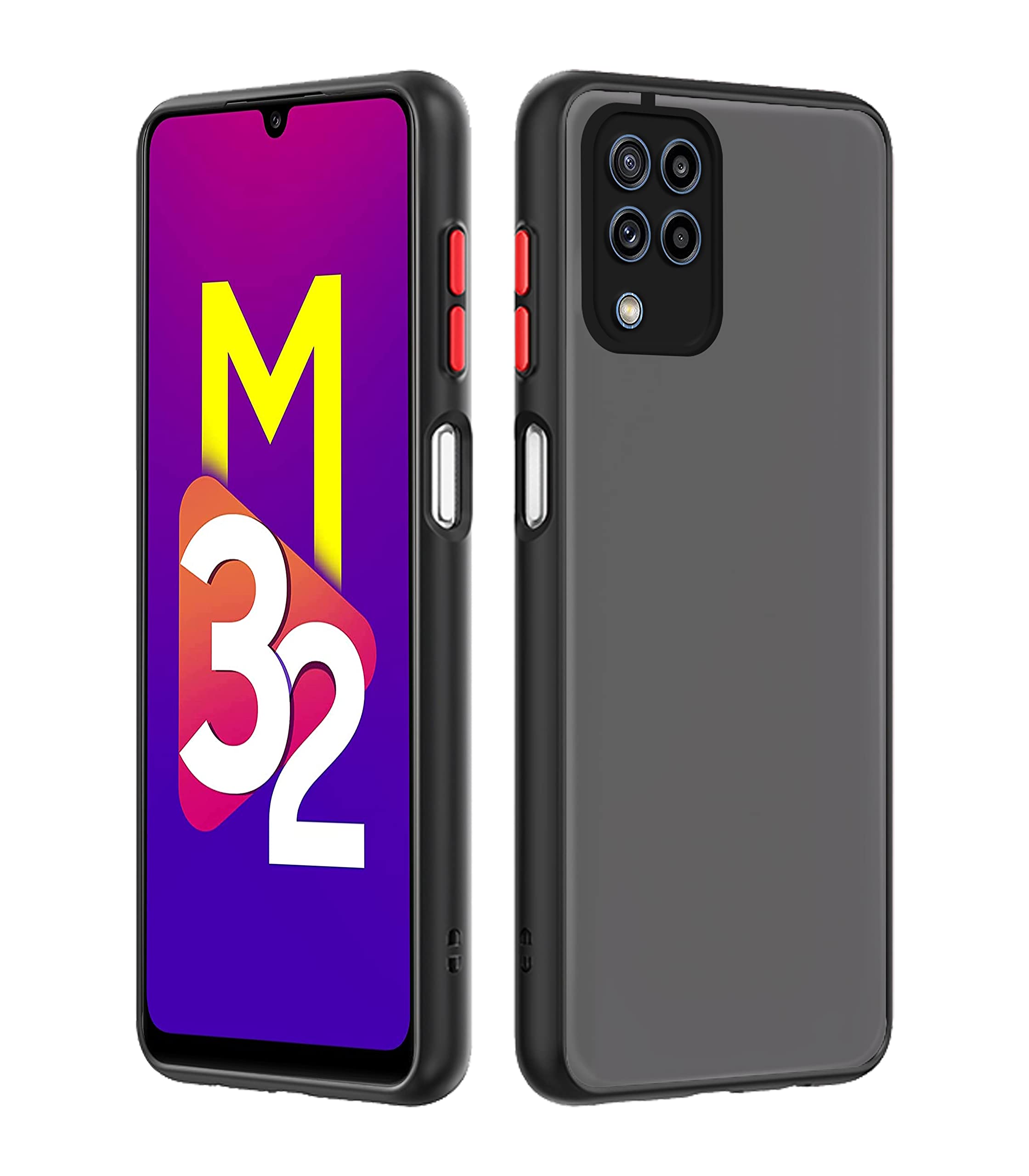 Pikkme Back Cover for Samsung M32 4G/F22 4G (TPU, Plastic | Smoked Black) (B09885BD6C) Amazon Price History, Amazon Price Tracker
