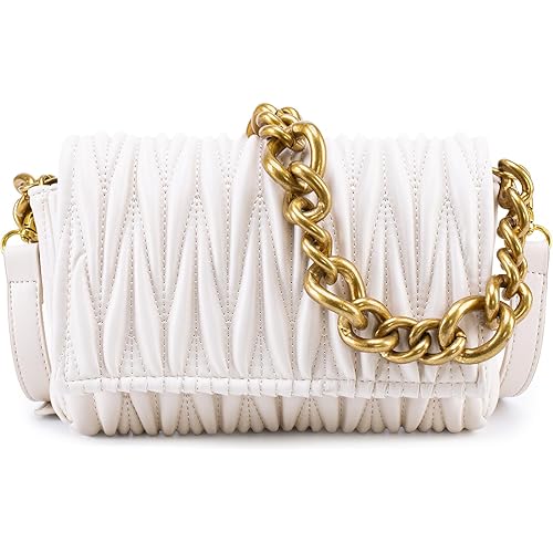 Montana West Quilted Evening Handbags for Women Crossbody Bags Trendy Small Purses and Top Handle Handbags