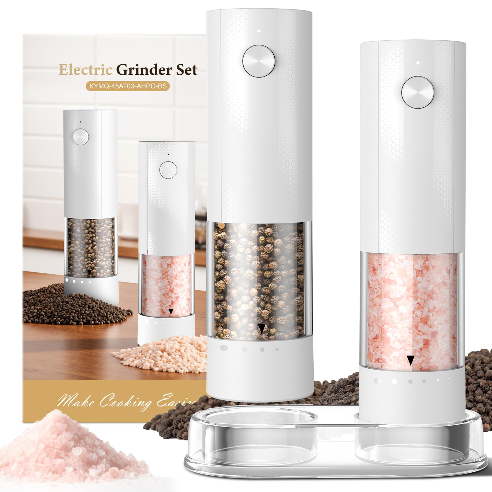 Gaivis Electric Salt and Pepper Grinder Set