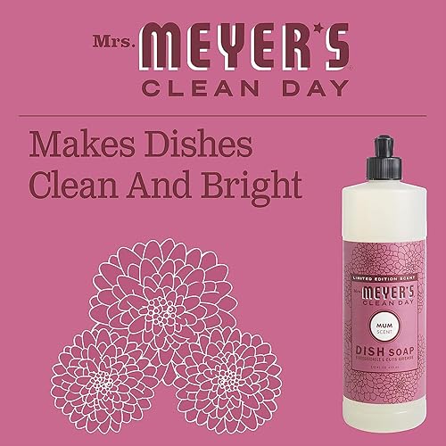 Miniatura 2 de MRS. MEYER'S CLEAN DAY Variety, 1 jabón líquido de manos de Mrs. Meyer, 12.5 onzas, 1 jabón líquido para platos de Mrs. Meyer, 16 onzas, 1 CT (mamá)