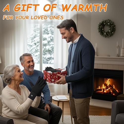 Miniatura 9 de BNZ Guantes térmicos para hombres y mujeres, guantes térmicos recargables para deportes de invierno, ciclismo, equitación, esquí, ciclismo, caza,