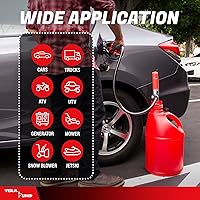 Vista 7 de TERA PUMP TREP01-T Bomba de combustible multiusos con batería con boquilla de parada rápida para E85, diésel, DEF, queroseno - bomba