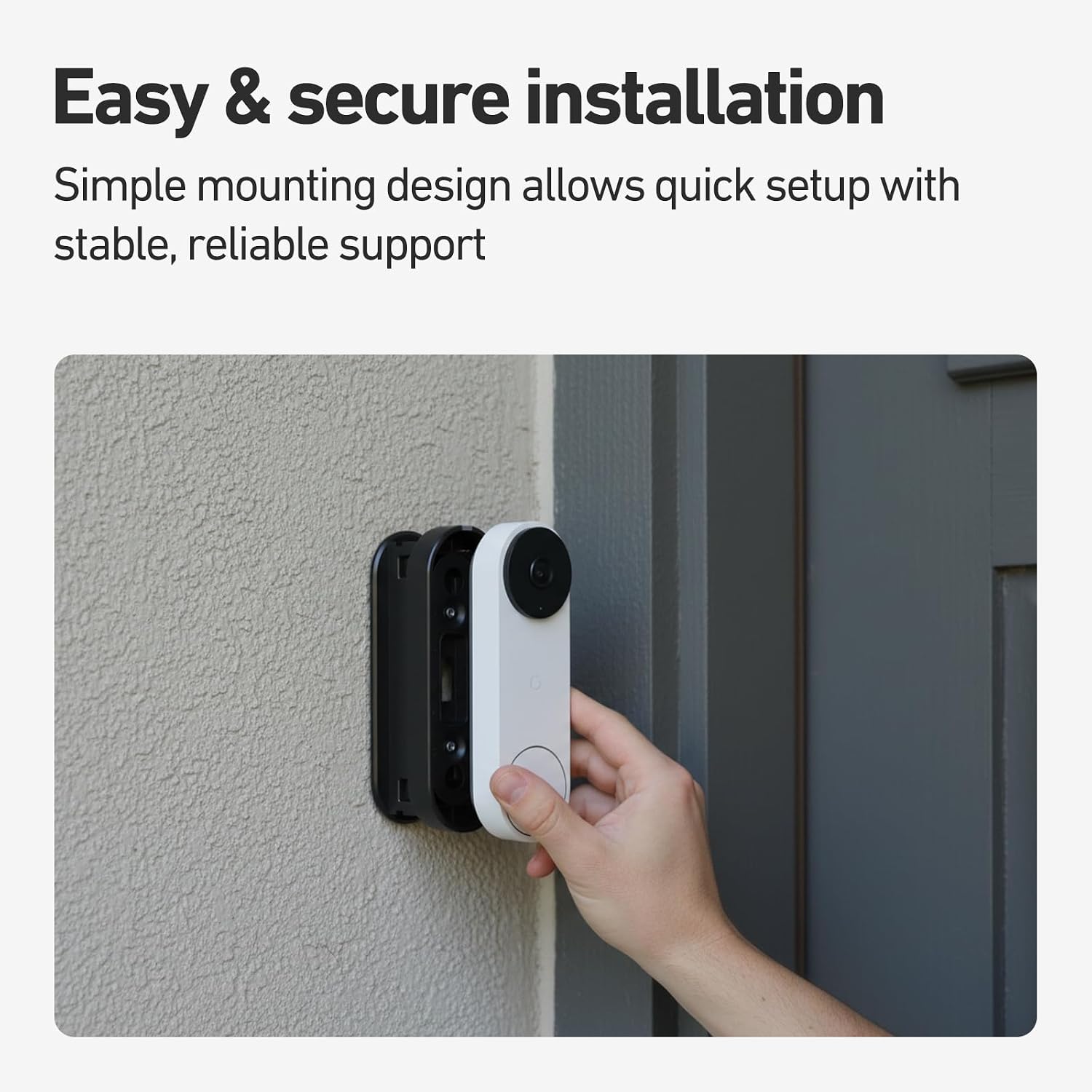Holicfun Adjustable Angle Mount for Google Nest Doorbell (Wired, 3rd Gen) image 5
