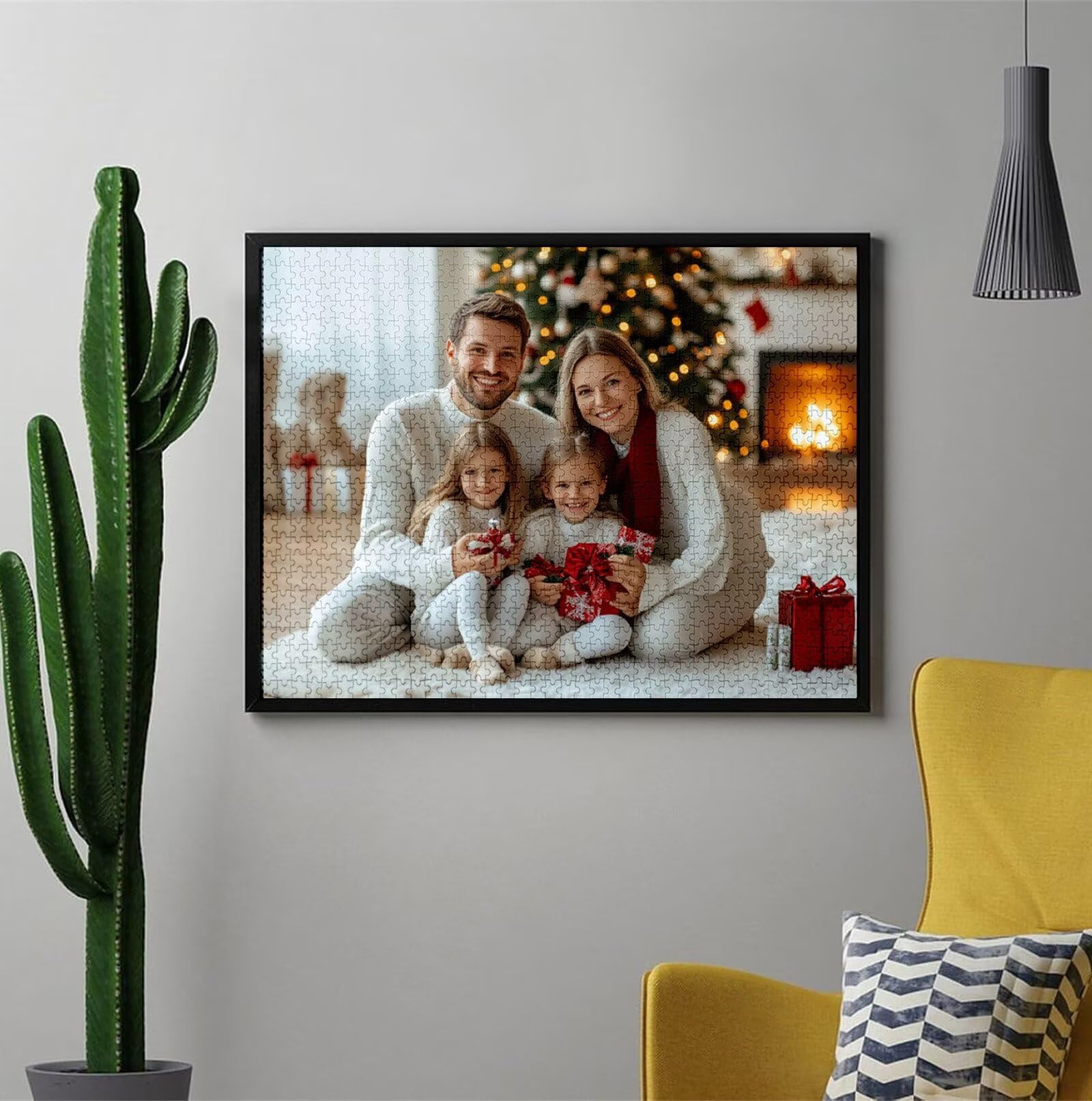 Personalisiertes Puzzle mit Eigenem Foto - 1000/1314/1500/2000/3000/4000/5000 Teile, Puzzle Selbst Gestalten, Personalisierte Geschenk für Familie, Paare & Haustierfans Geburtstag, Weihnachten C-582
