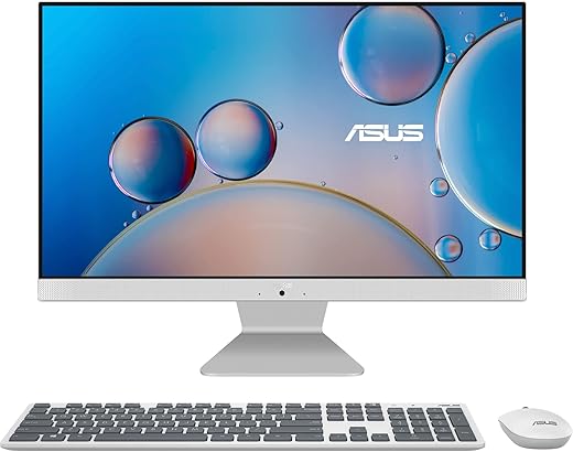 ASUS AiO M3 Series, 23.8″ (60.45 cms) FHD, 6-Core AMD Ryzen 5 5625U, All-in-One Desktop (8GB/512GB SSD/Windows 11/Office 2021/with Wireless…