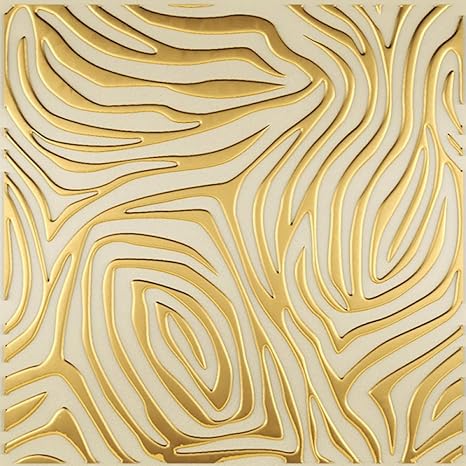 Amazon ラグジュアリースクエアバーストサークル放射線ゴールドブラックカラークラックテクスチャポスターposter抽象ゴールドホイルライン装飾背景 テクスチャひび割れゴールドパターン壁アートパネルファッションポスターposter絵画インテリア インテリア フレームなし