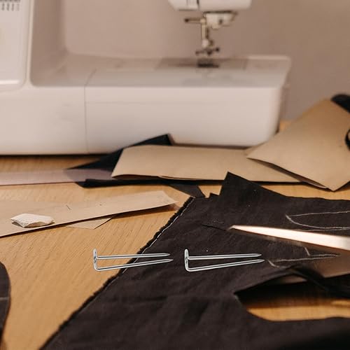 Miniatura 3 de EXCEART 1 caja manos libres de Navidad decoraciones de Navidad pasador acolchado para manualidades, pasadores en U, aguja de coser de retazos para