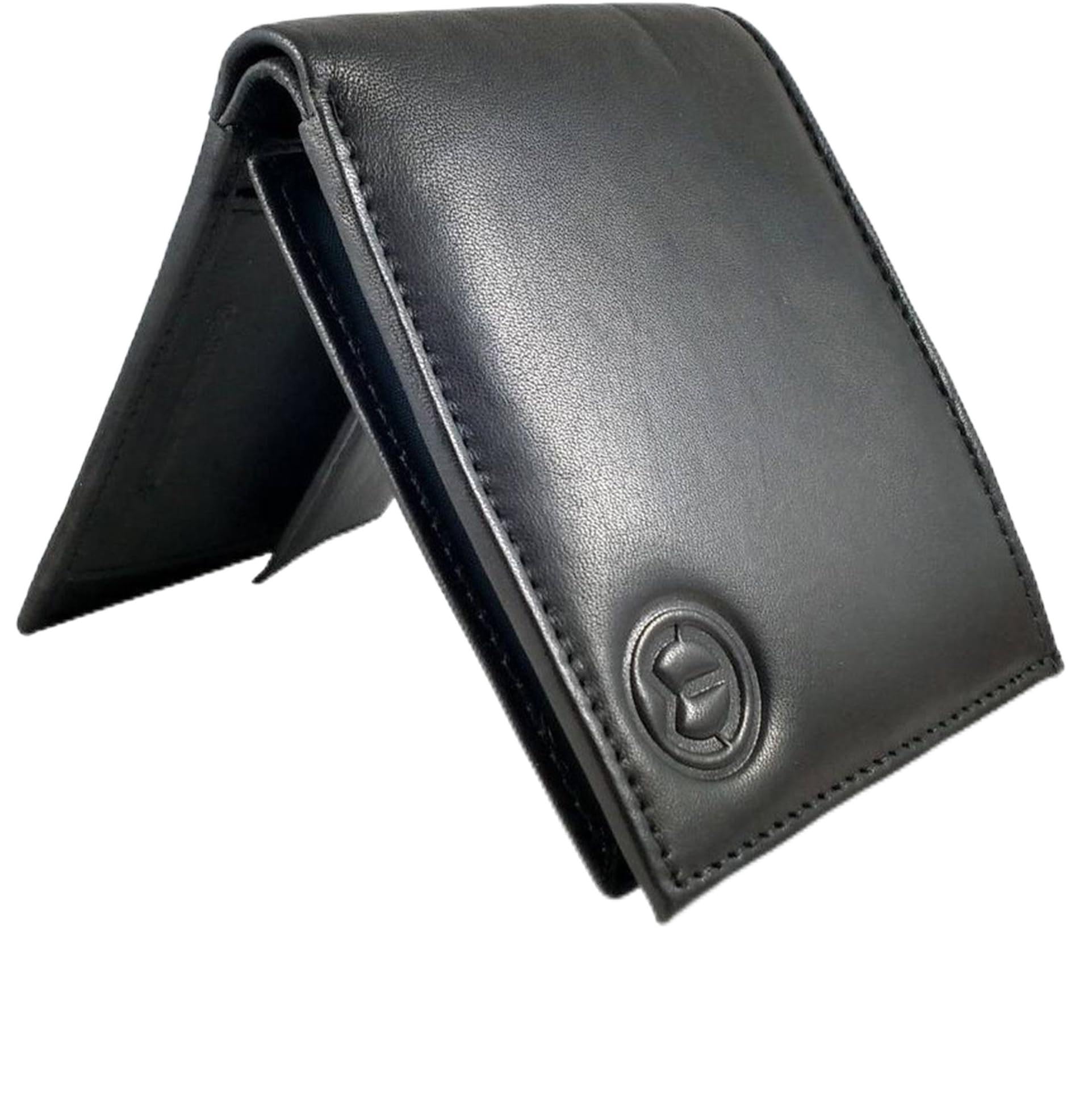 Men Black Genuine Leather Wallet (5 Card Slots) (TnW-Wallet-Black-Gen-CP-Flap_1)-image-16