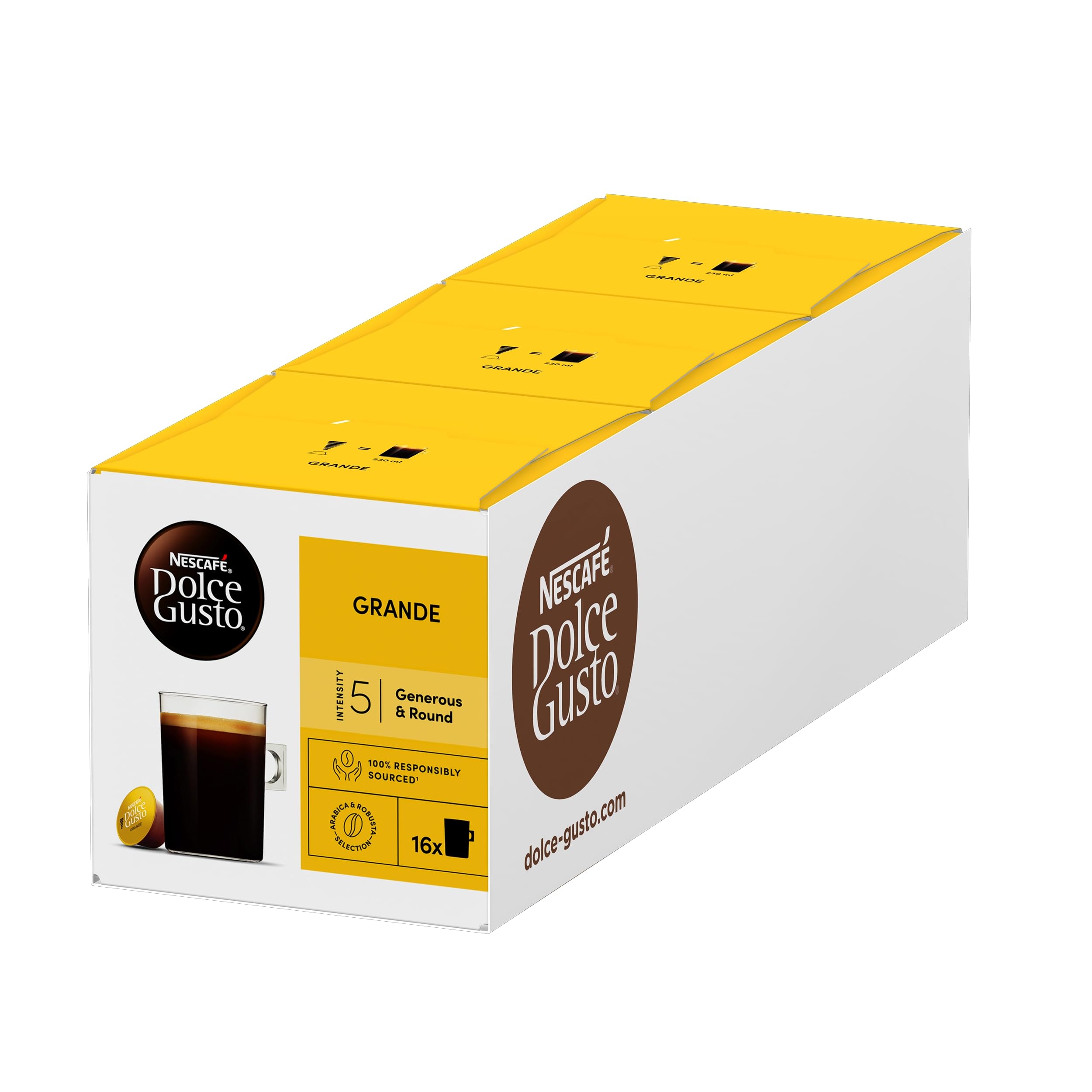 Nescafé Dolce Gusto Duże kapsułki, 48 filiżanek do kawy, pasuje do 48 filiżanek do kawy, Dolce Gusto