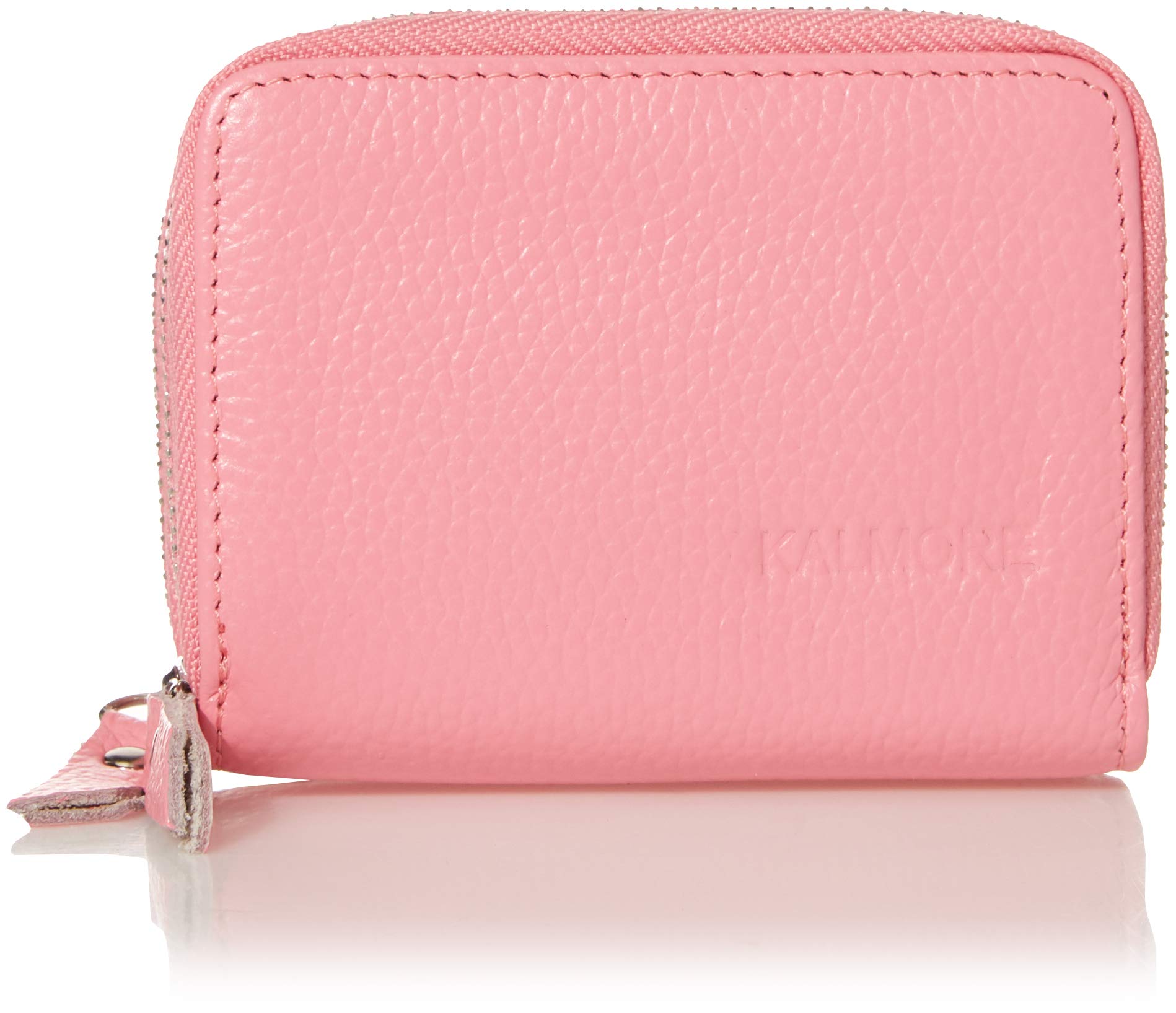 KALMORWallets for Women Leather Double Zipper RFID Blocking Purse with Coin Pocket, 4. 25” x 3. 0” x 1.5”