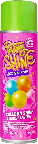 Miniatura 10 de Party Shine Balloon Shine Spray, Spray de Silicona para Globos de Látex, Spray de Brillo para Globos, Impermeable, Sin Fragancia y Fórmula Menos Sin