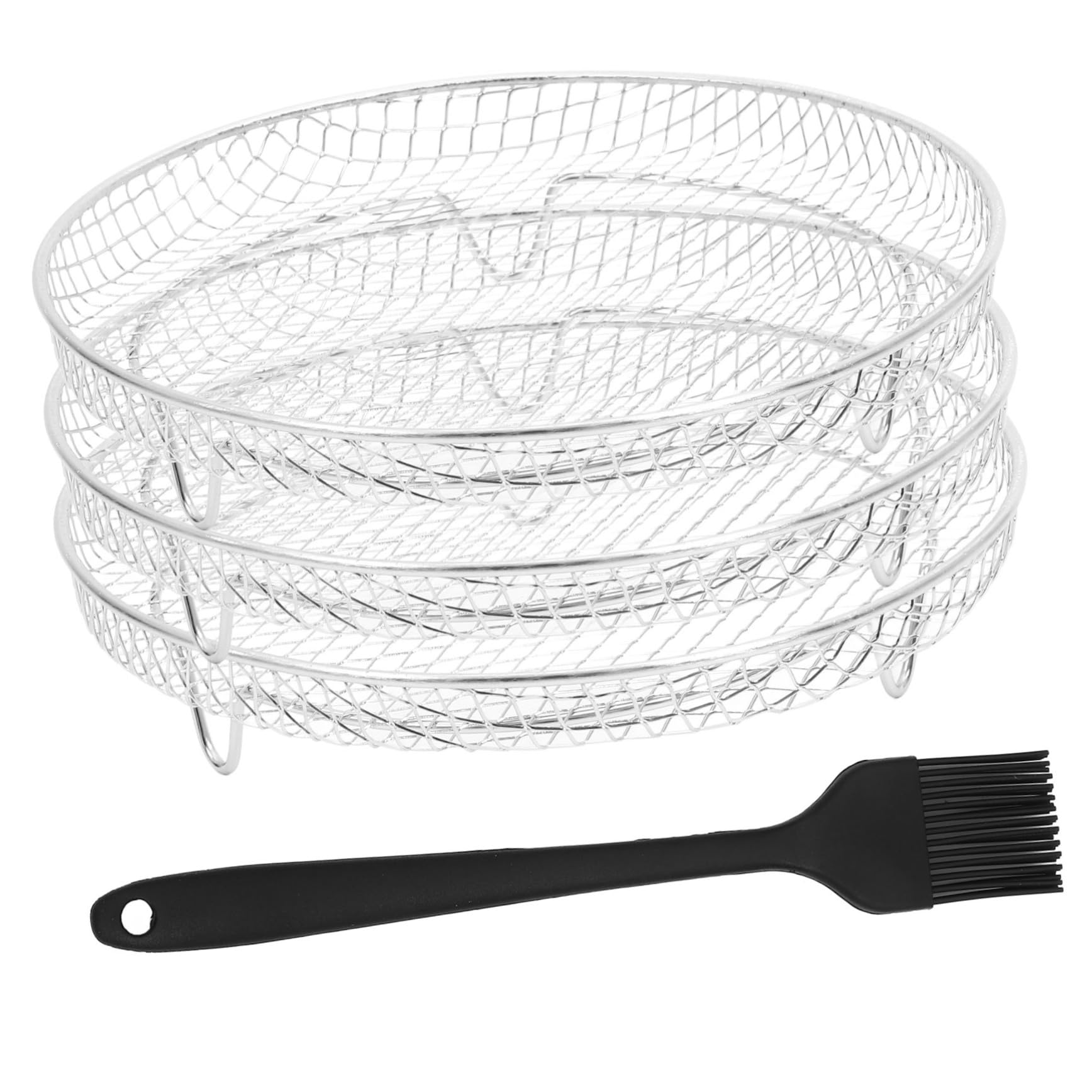 Accessorio per Friggitrice ad Aria, Set 1 Pezzo in Acciaio Inox Argento