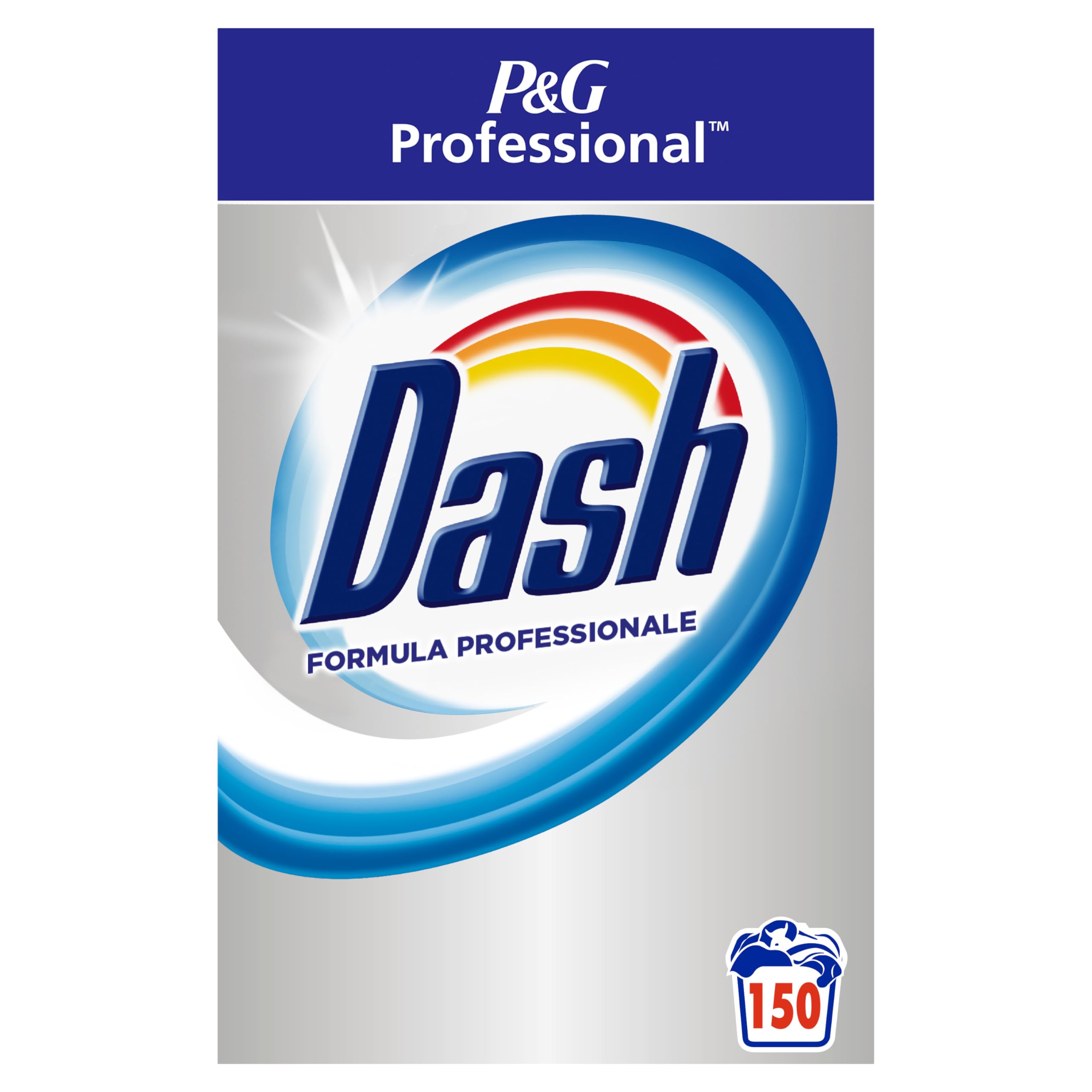Dash Professional Detergente para lavadora en polvo, 150 lavados, 7,5 kg, fórmula profesional, limpia profunda, da suavidad a las prendas del primer lavado, con fragancia fresca, para uso profesional
