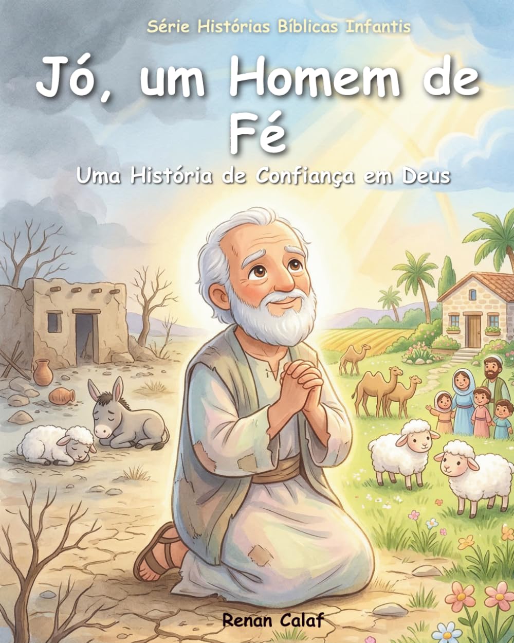 Jó – Um Homem de Paciência e Fé: História bíblica infantil sobre paciência e confiança em Deus – leitura fácil