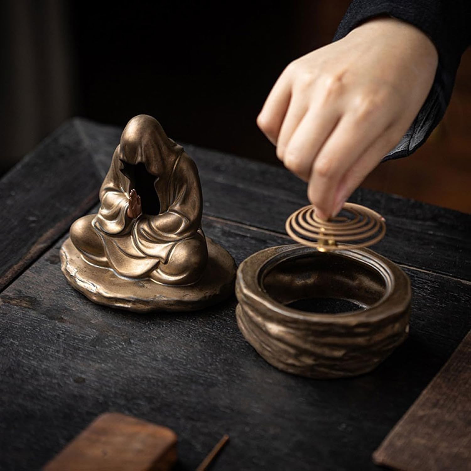 Incense Burner Zen Indoor Incense Burner Plate Incense Holder Ceramic Craft Desktop Decorations Incense Holder