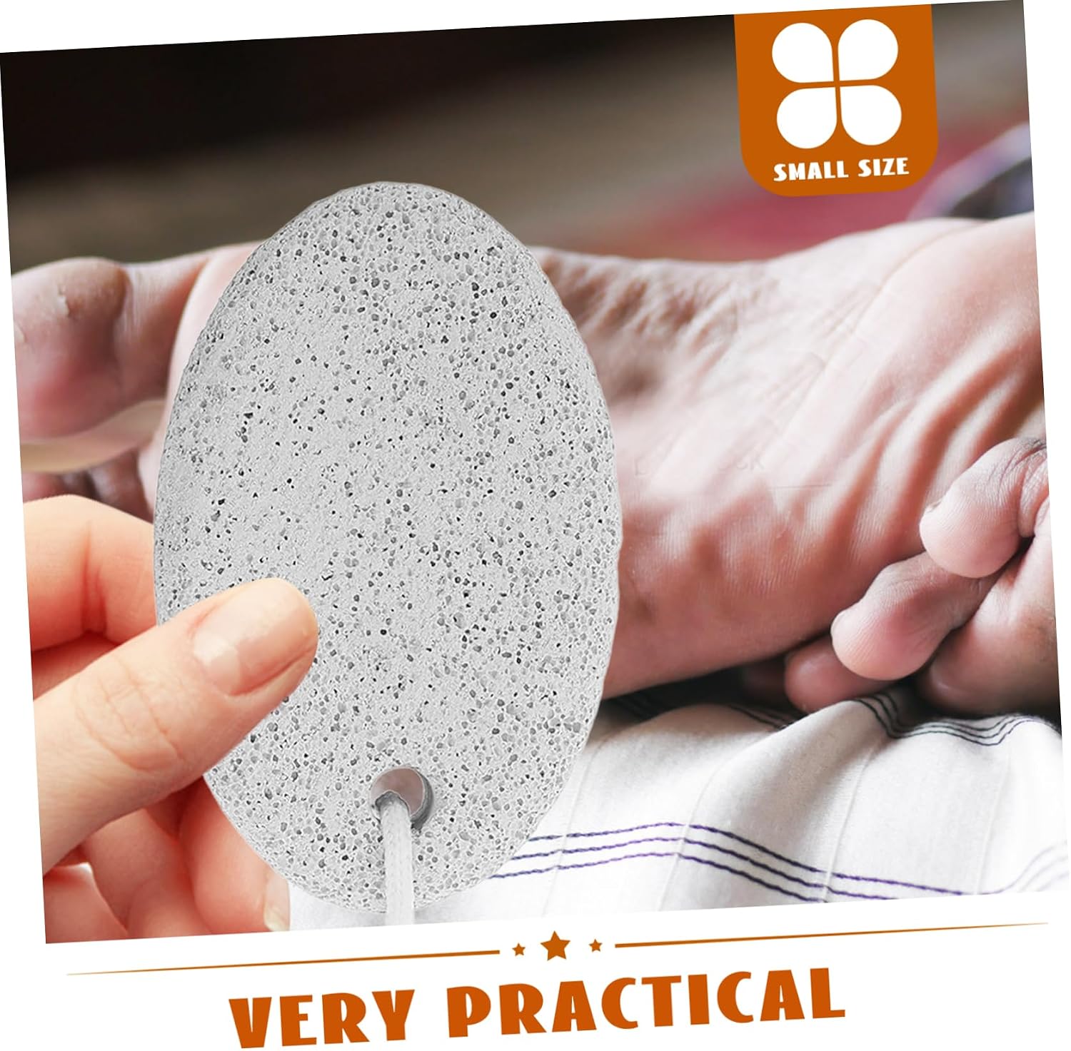 8pcs Oval Pumice Stones Dead Skin Remover for Feet and Hands Callus Removing Tool Lightweight Foot Care Scrubber Pedicure Supplies for Skin
