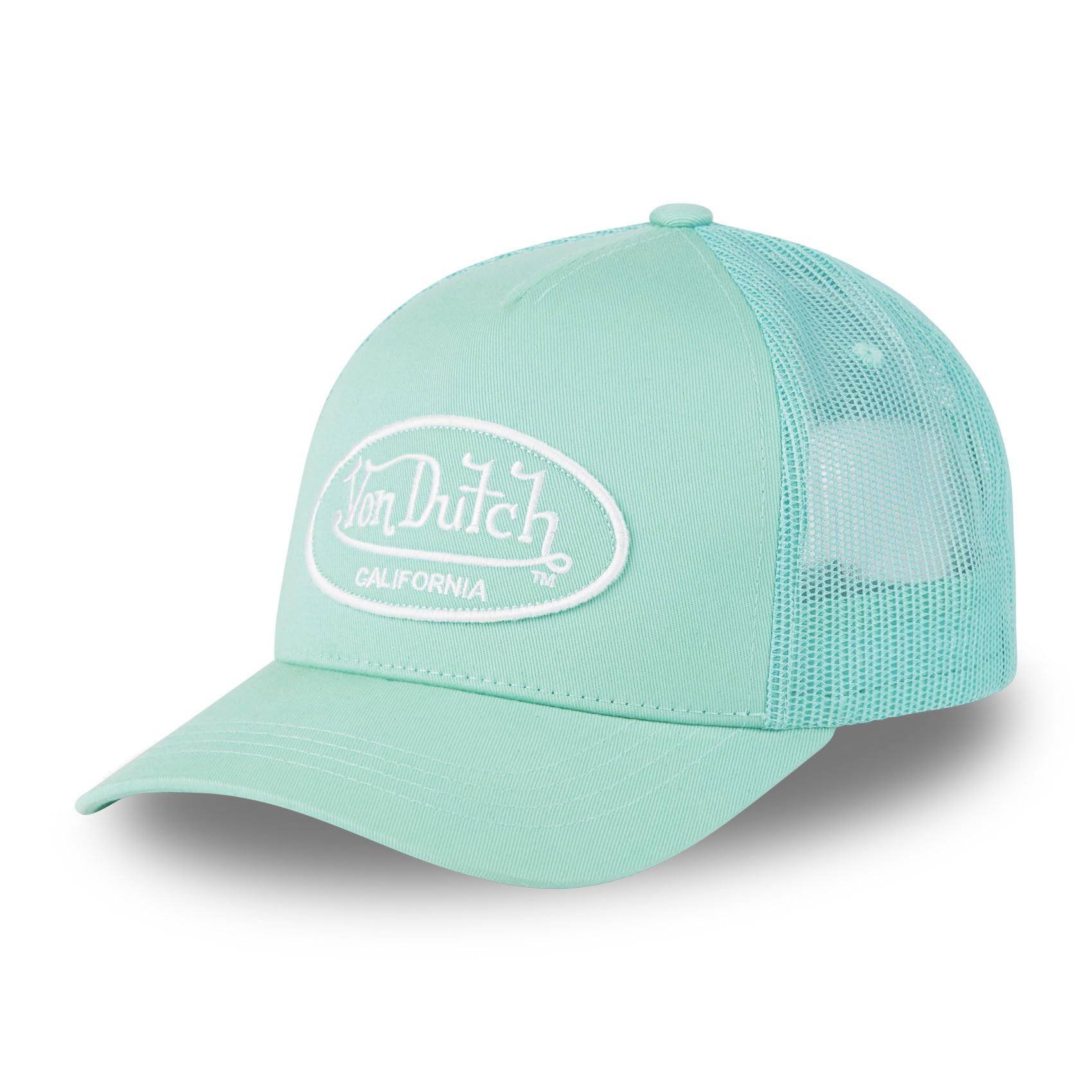 Von Dutch Men's & Women's Adjustable Cap, LOF Trucker Cap, Adjustable with Strapback, turquoise, One Size