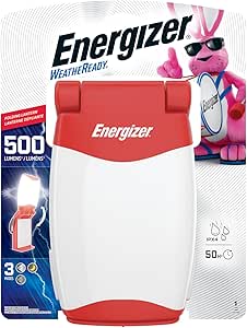 Energizer Folding LED Camping Lantern, IPX4 Water Resistant Lanterns for Camping, Fishing, Outdoors, Power Outage, Compact and Portable Tent Lights