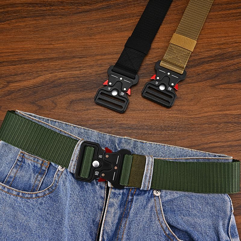 Men's Belts, tactical belts, Military Training Belt With Adjustable Knot And Quick Release Buckle3