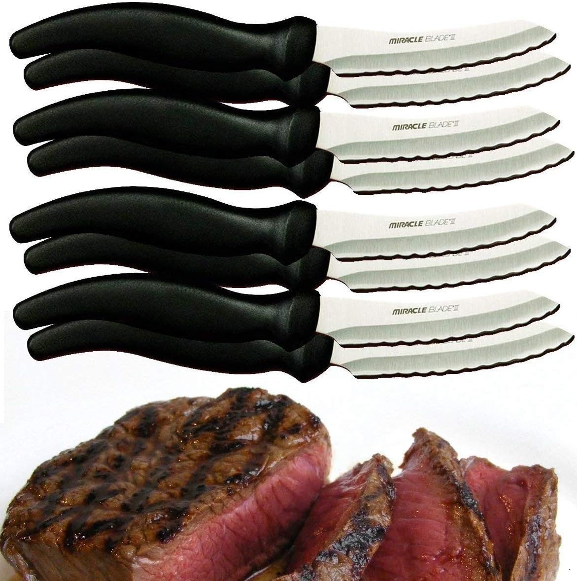 Miracle Blade III Perfection Series 8 Piece Steak Knife Set