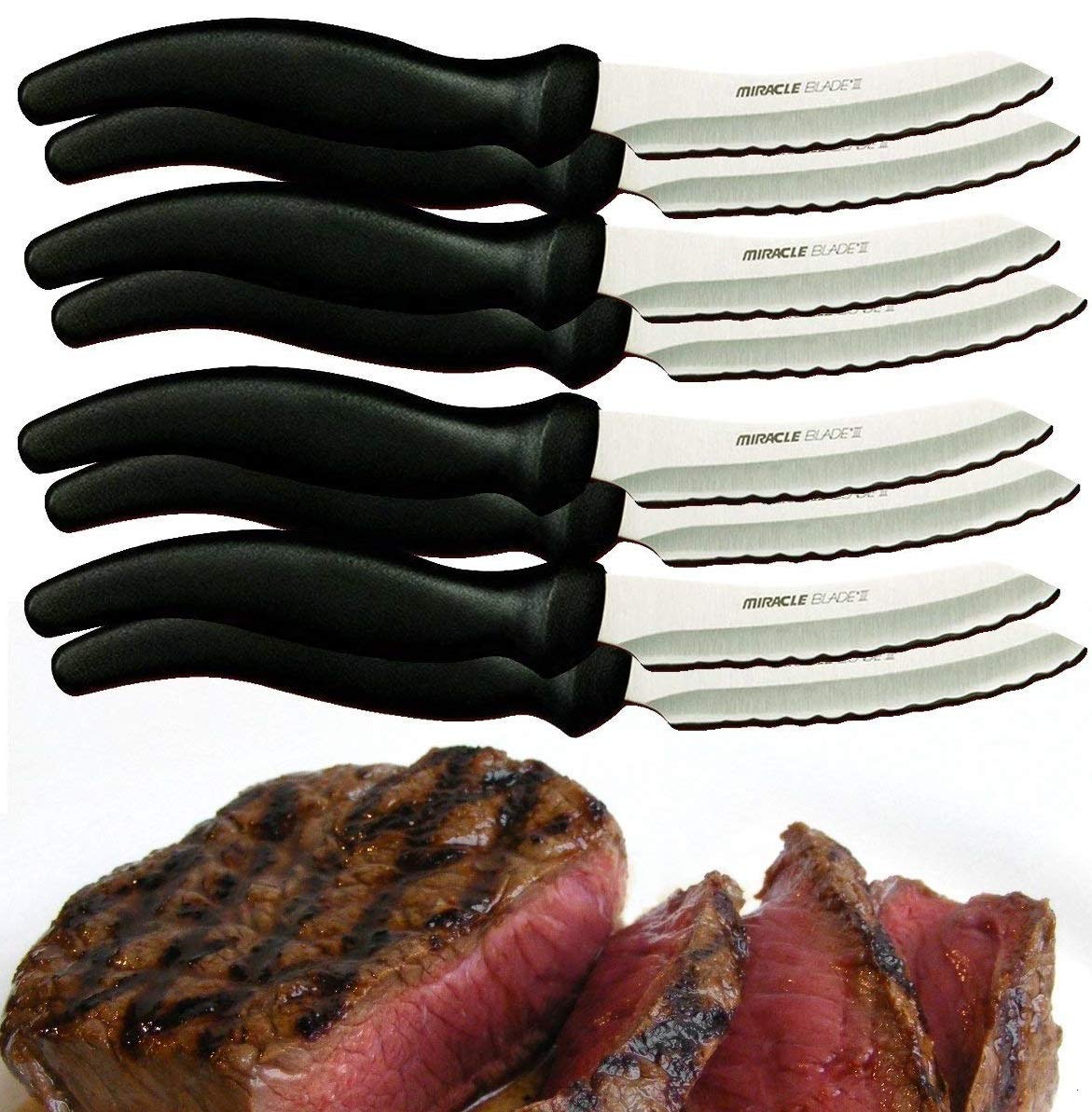 Miracle Blade III Perfection Series 8 Piece Steak Knife Set