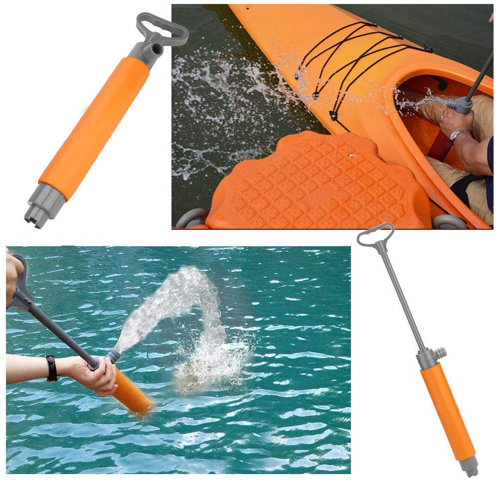 Pompe Eau,Pompe Manuelle Pour Kayak,Pompe De Cale De Kayak Manuelles Flottante Accessoires Sauvetage Repment Pour Canoë Kayak Raft Kayak Urgence Pompe Puisage De L'Eau