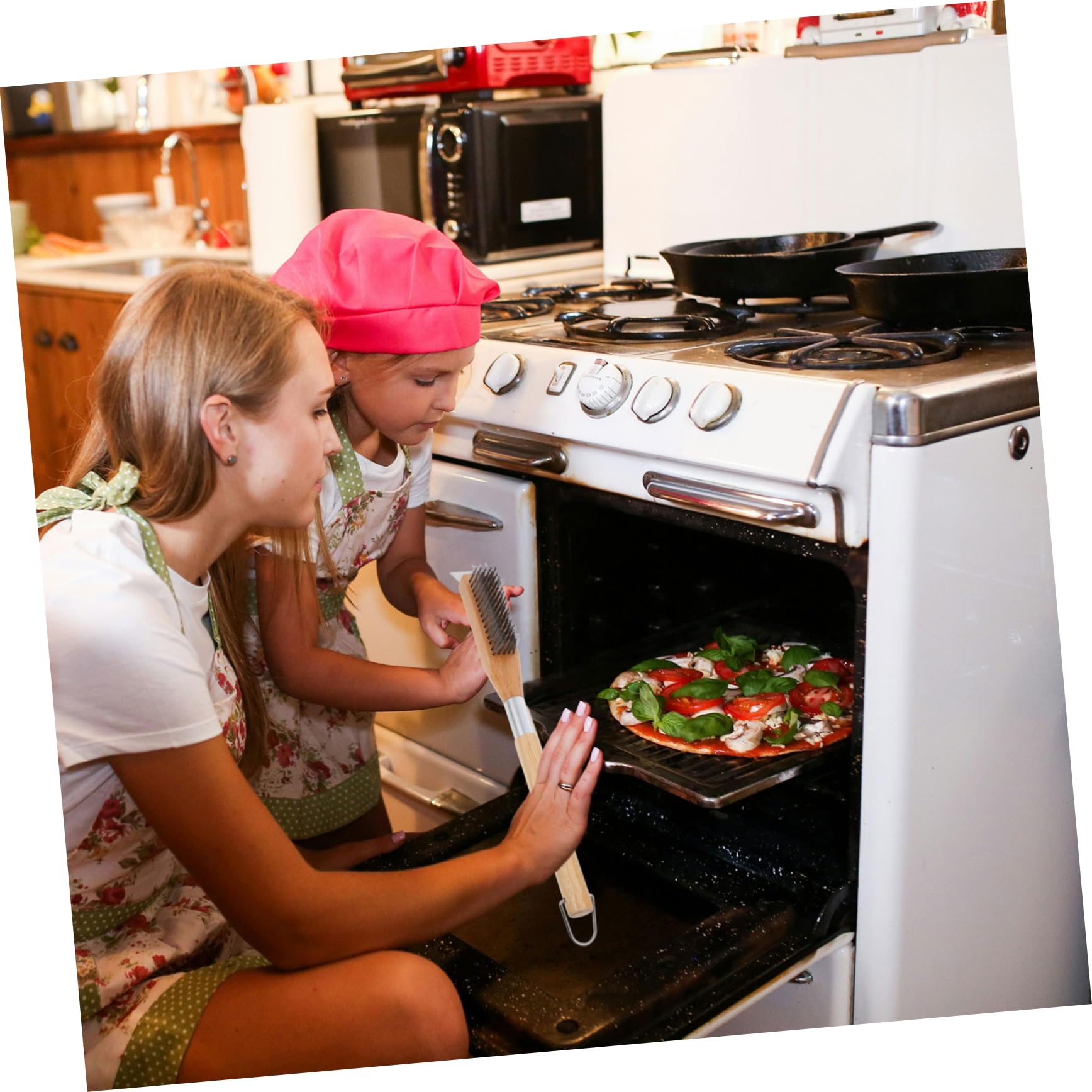 Happyyami Cepillo Raspador para Horno De Pizza Limpiador De Piedra Accesorio para Barbacoa Fácil Cocina