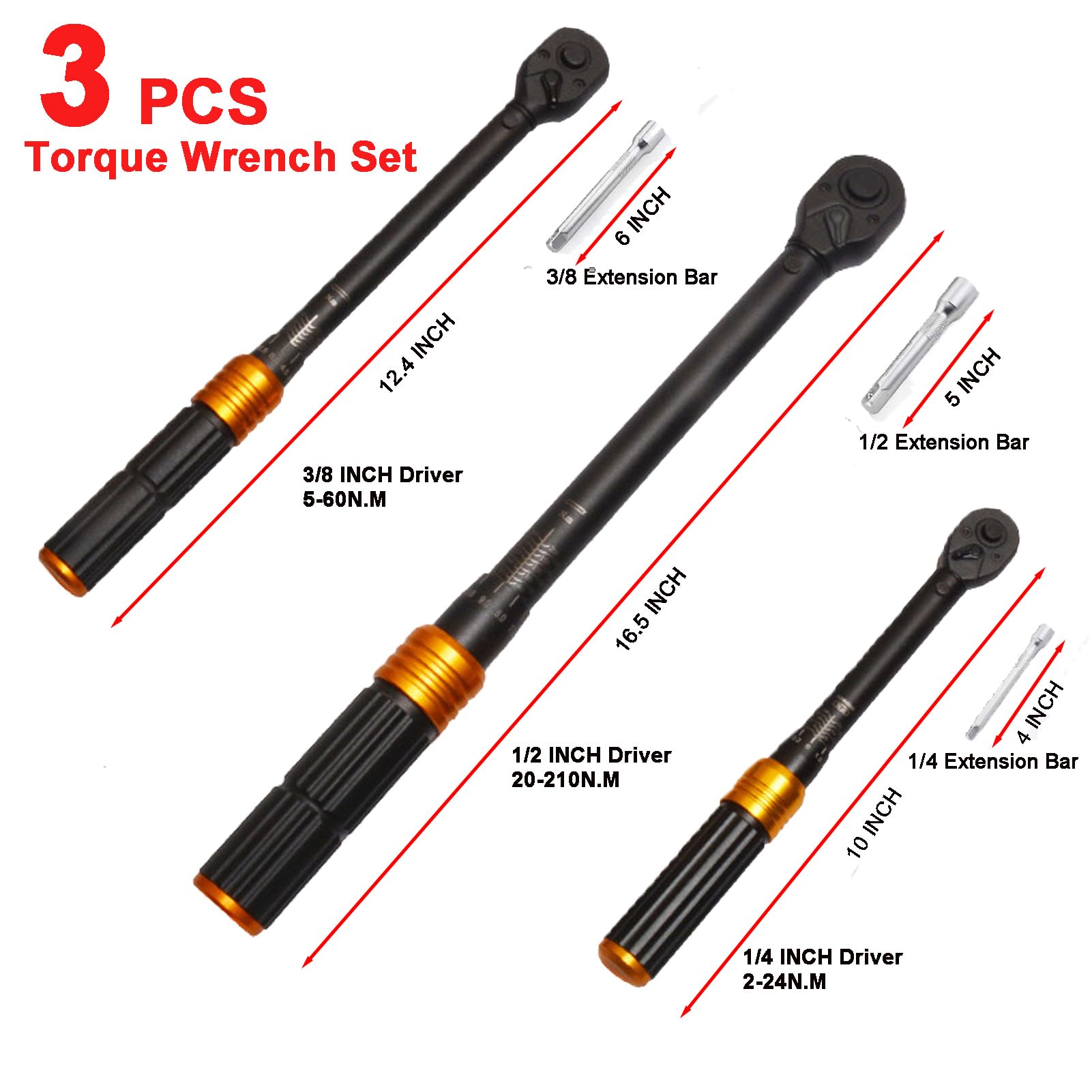 COTOUXKER Torque Wrench, bike Torque Wrench Set 1 to 6 Nm Bicycle Tool Kit, Multitool for Mountain Road Bikes Motorcycle