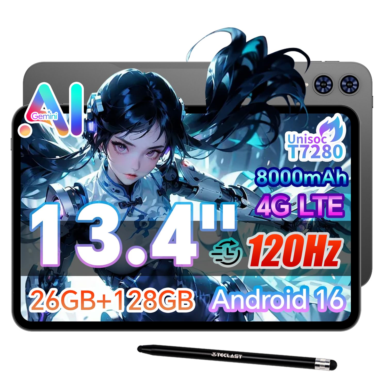 Amazon.co.jp: TECLAST T65 タブレット 13インチ Android16 大画面
