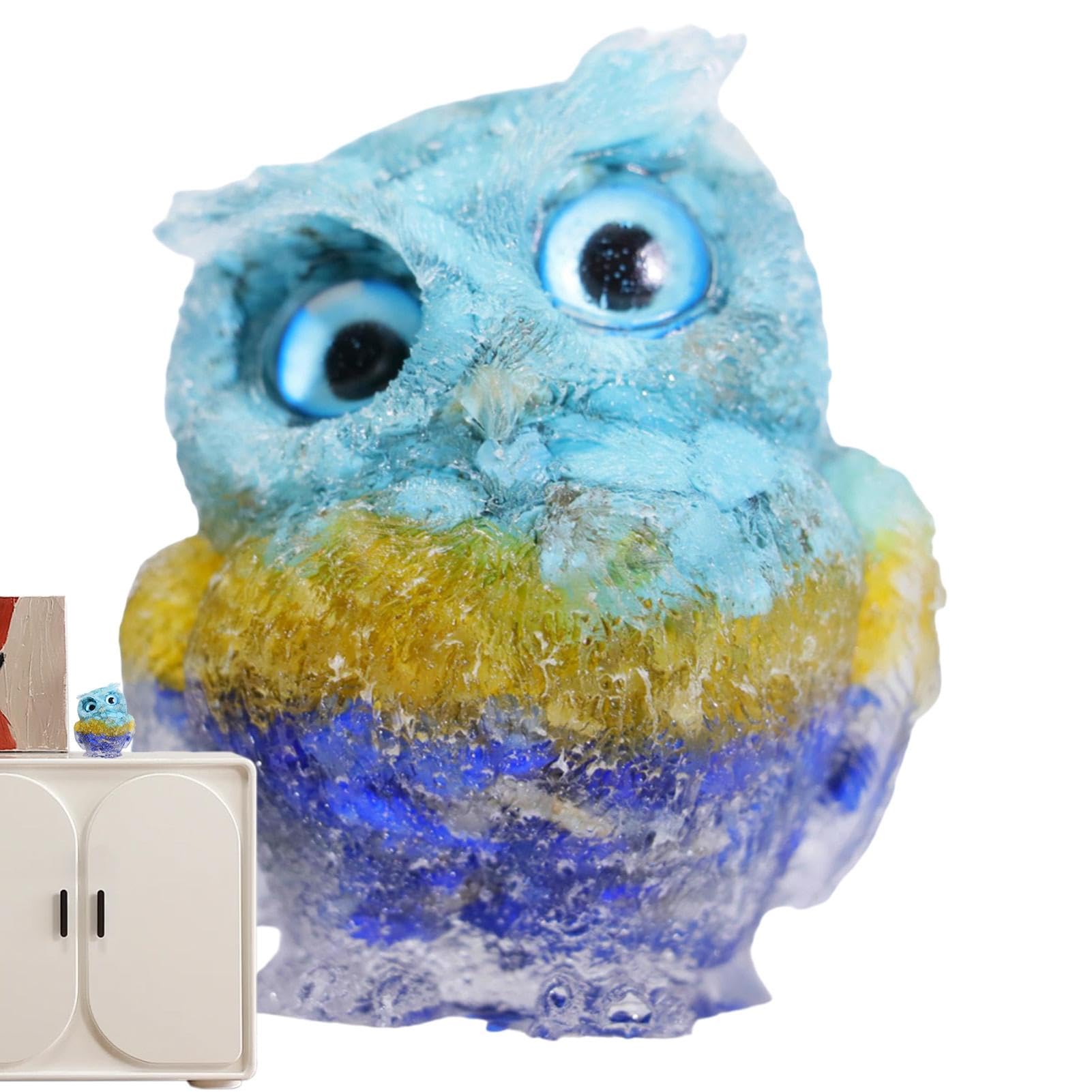 Amazon.co.jp: Ruwshuuk フクロウの置物 | 動物の置物 2.4インチ