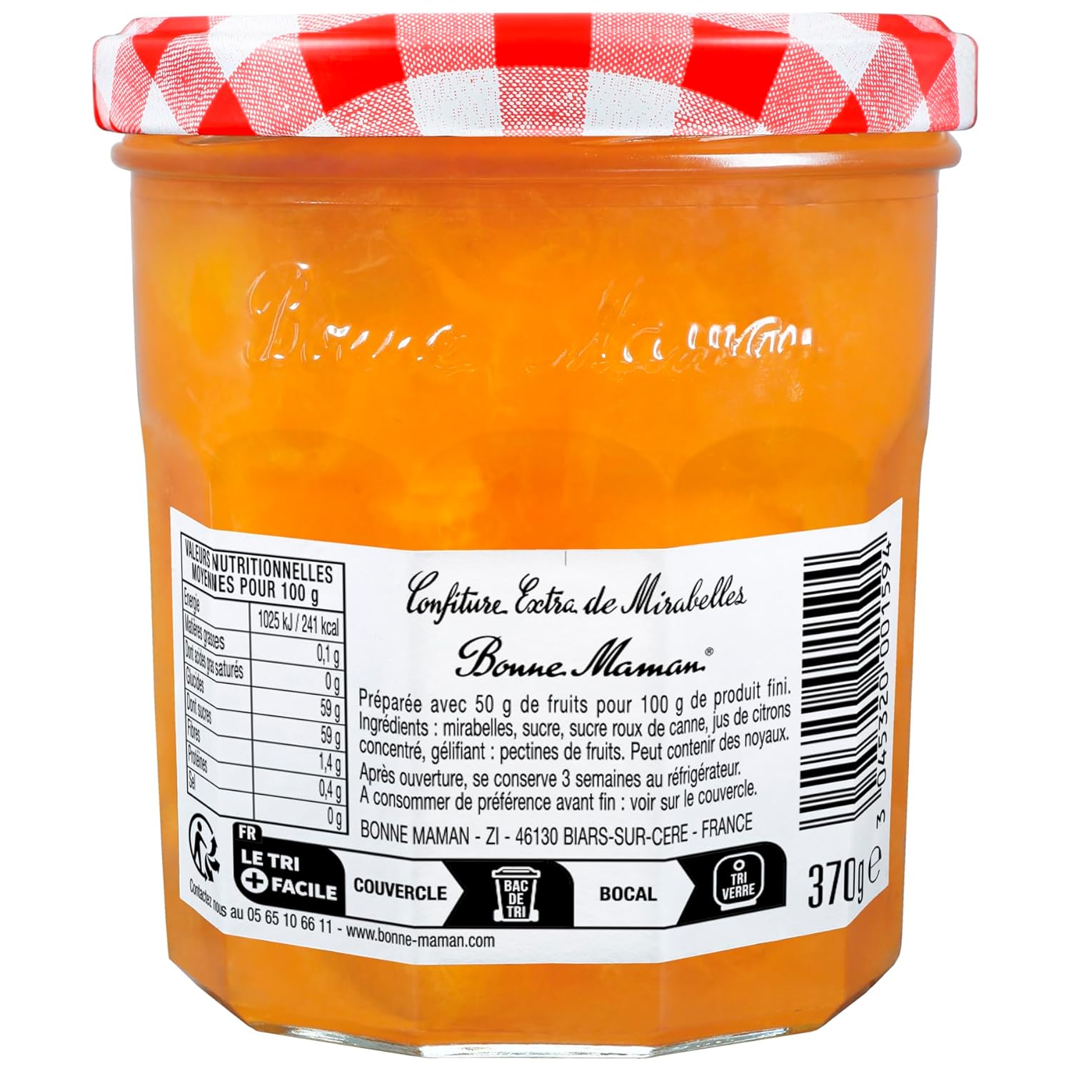 Confiture de Mirabelles Plum Jam 13oz