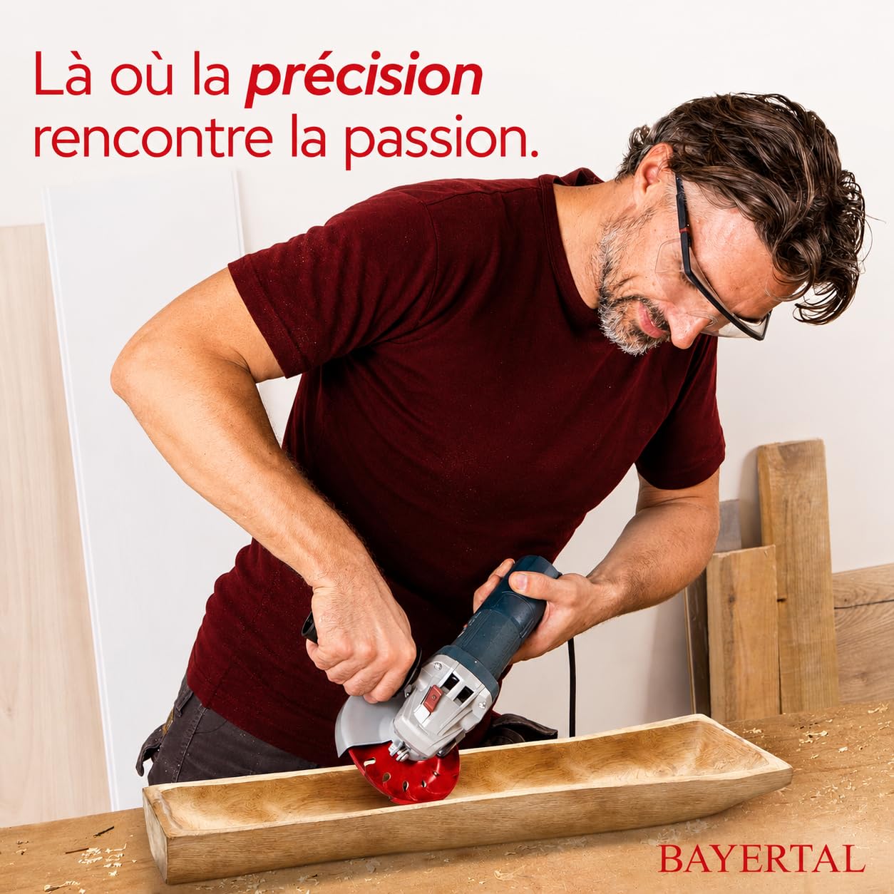Disque à râper 125mm - Disque à bois pour meuleuse d'angle | Disque flexible, disque à fraiser, disque à poncer, fraise à bois pour poncer & fraiser rapidement
