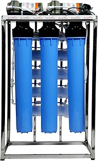 Bluevua 50 LPH Commercial RO + UV Water Purifier Plant With TDS Adjuster 50 Litre Blue Stainless Steel Full Automatic With Price In India